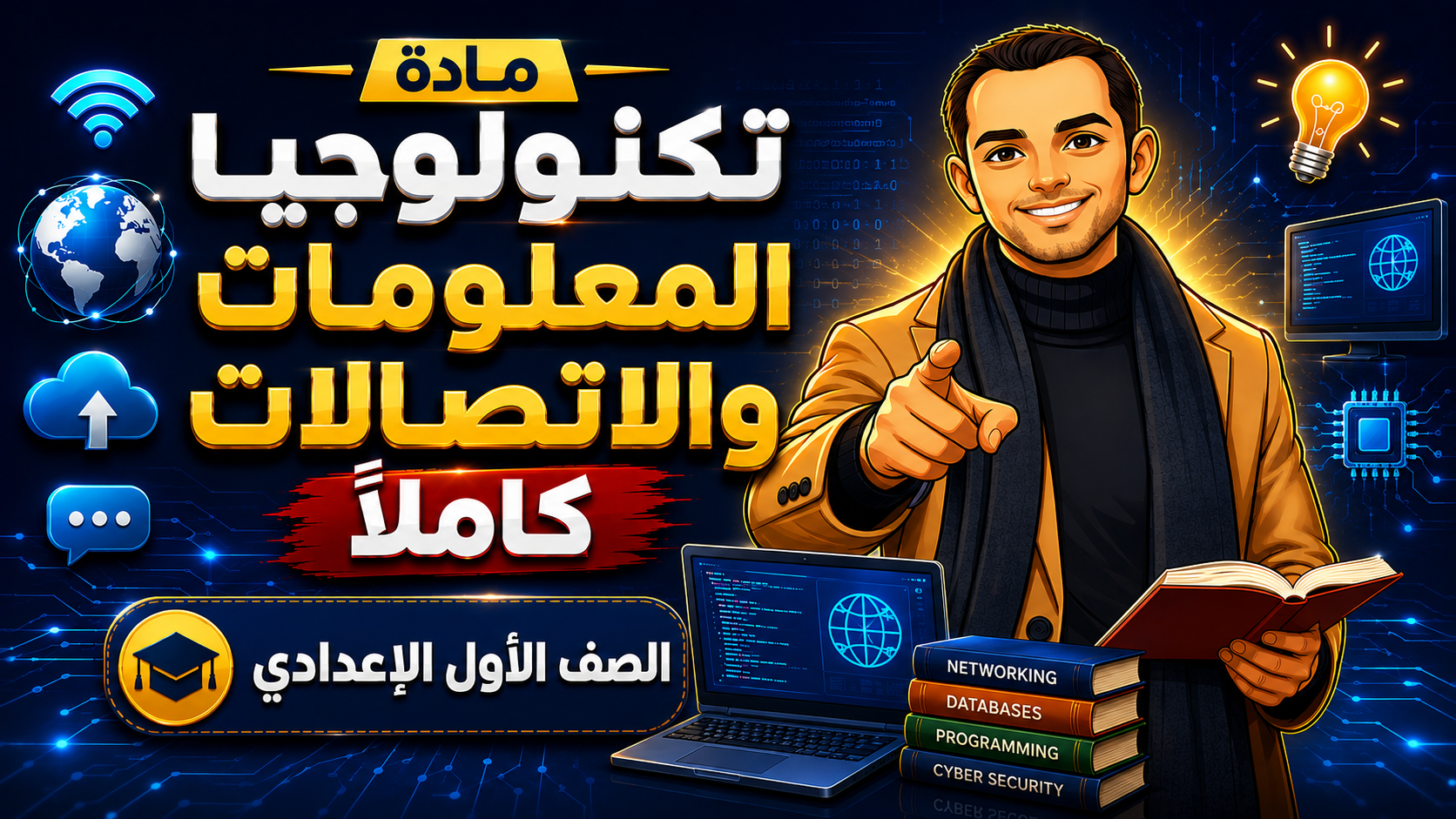 تكنولوجيا المعلومات والاتصالات اولى اعدادى